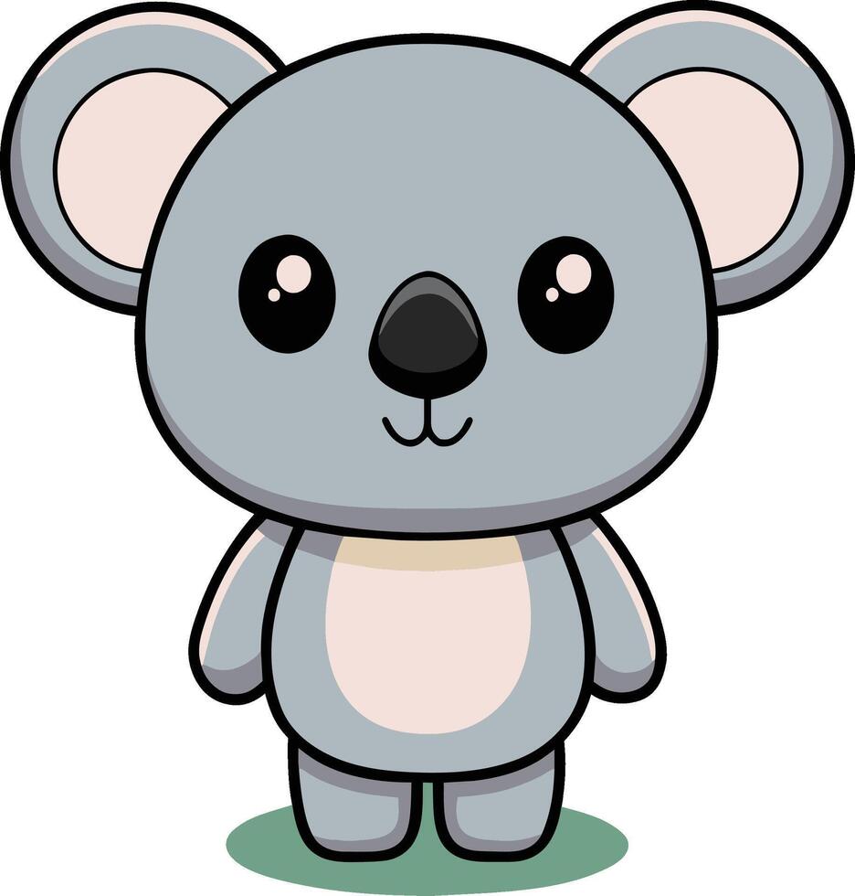 minimaliste mignonne koala , charmant illustration vecteur