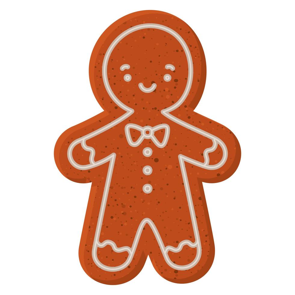 silhouette de l'homme cookie vecteur