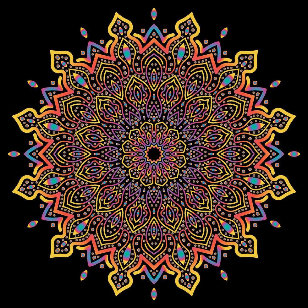 mandala art pour modèle Contexte vecteur