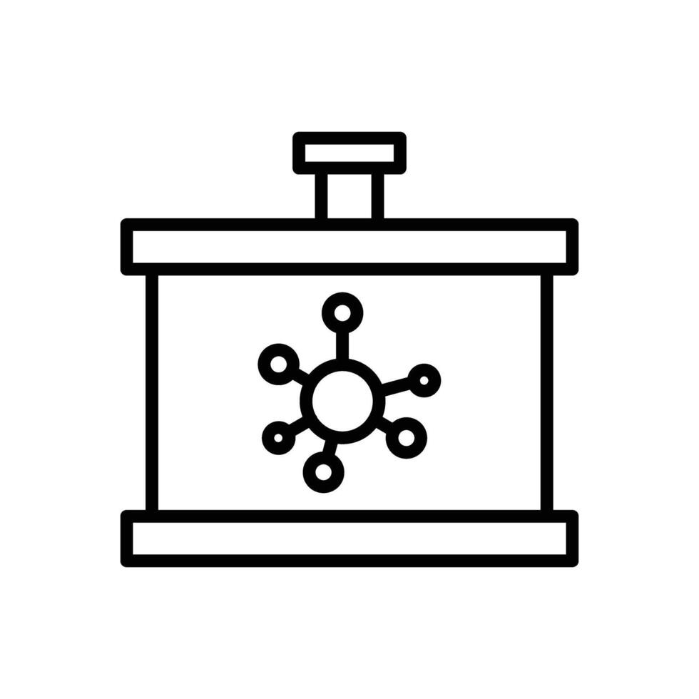 présentation ligne icône conception vecteur