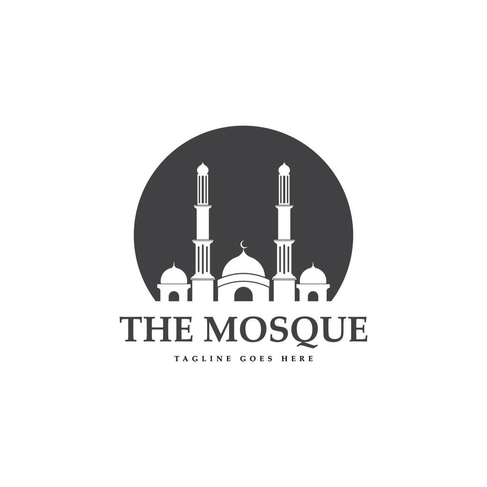 mosquée logo islamique logo modèle vecteur