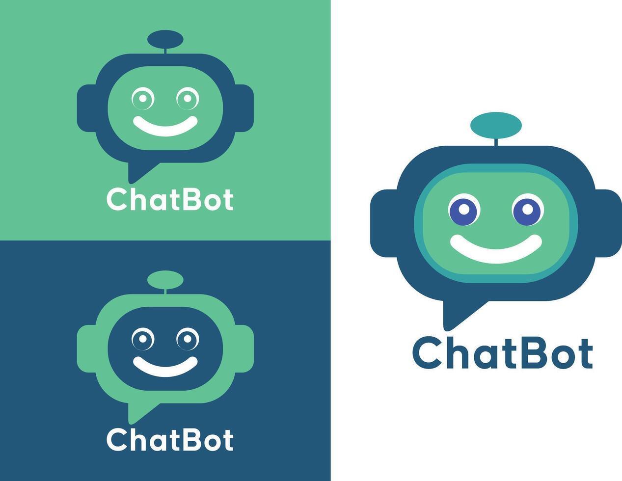 chatbot robot symbole vecteur