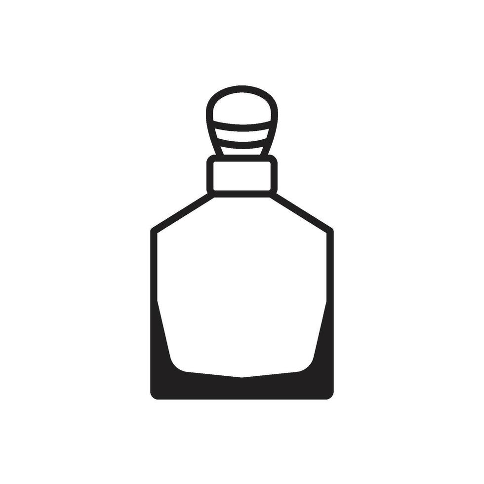 parfum bouteille icône logo vecteur