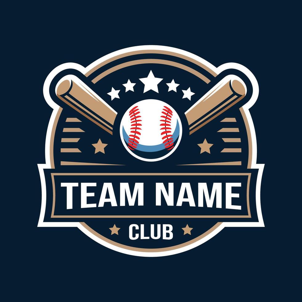 ancien base-ball logo badge. base-ball logo pour sport équipe vecteur