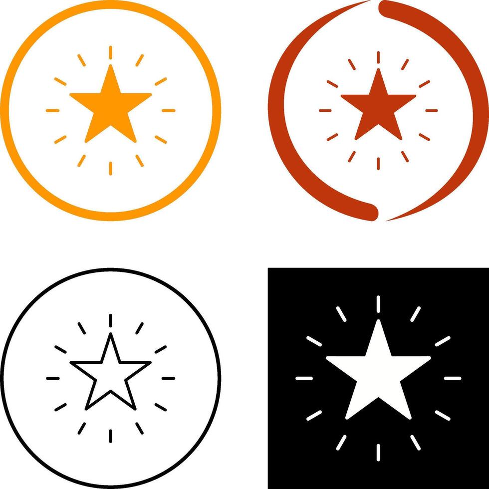 unique étoile icône conception vecteur