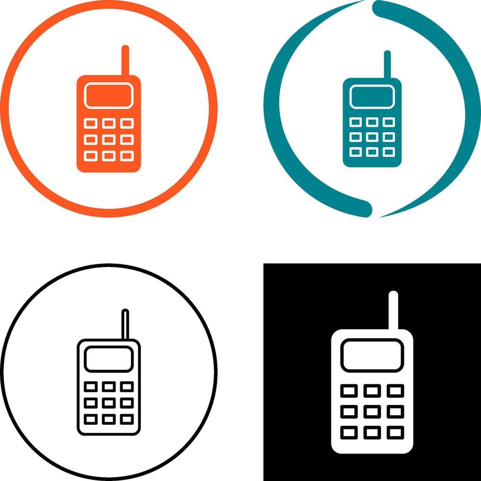 unique walkie talkie icône conception vecteur