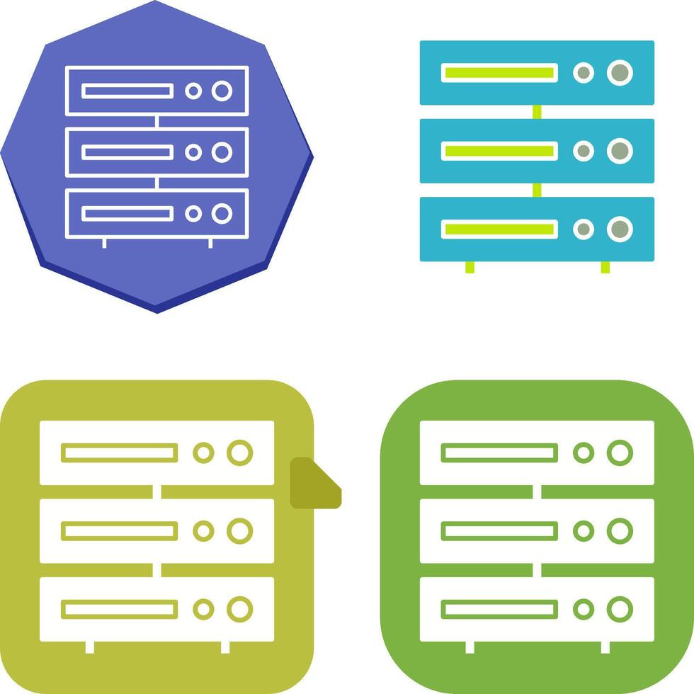 unique serveur icône conception vecteur