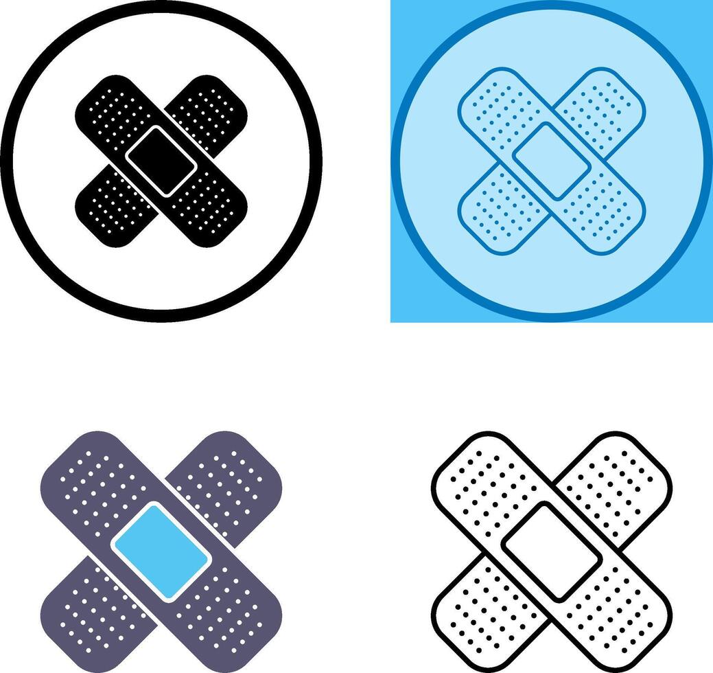 conception d'icône de bandages vecteur