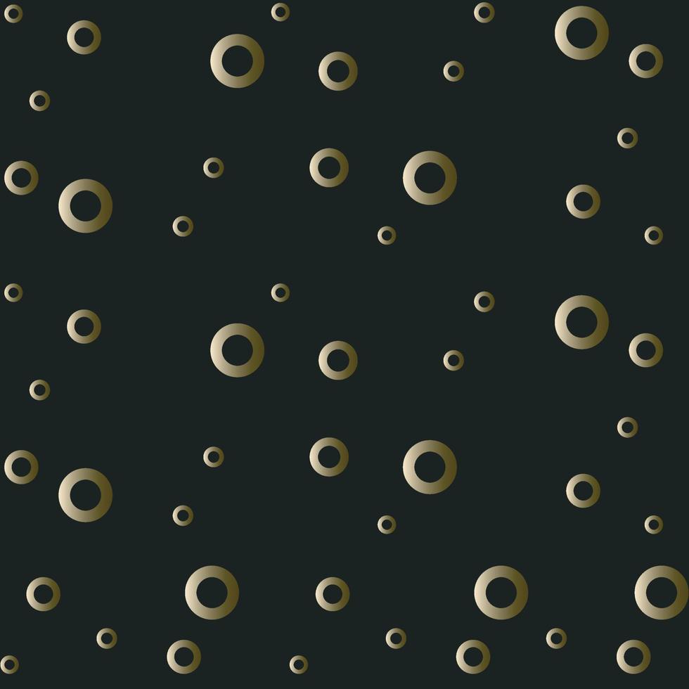 illustration vectorielle de cercle motif abstrait doré, or et noir vecteur