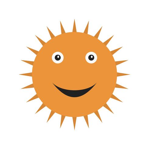 Soleil souriant Vector Icon