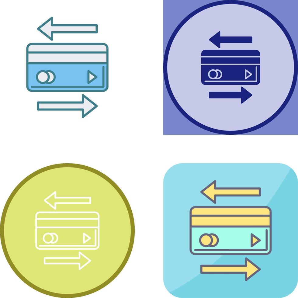 transaction icône conception vecteur