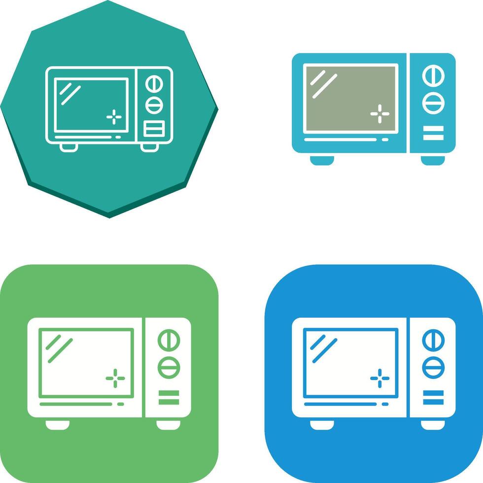 conception d'icône de micro-ondes vecteur