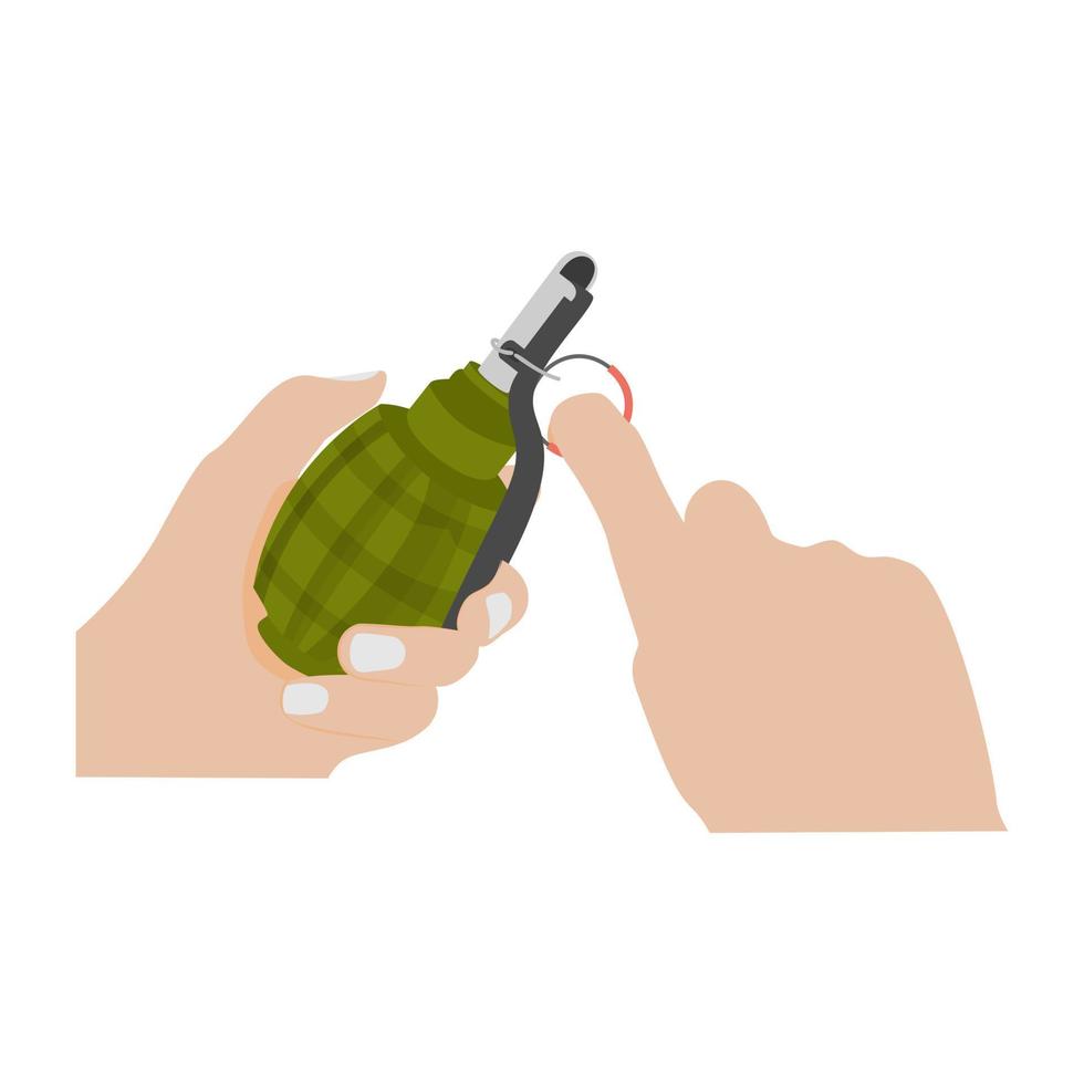 concepts de grenade à main vecteur