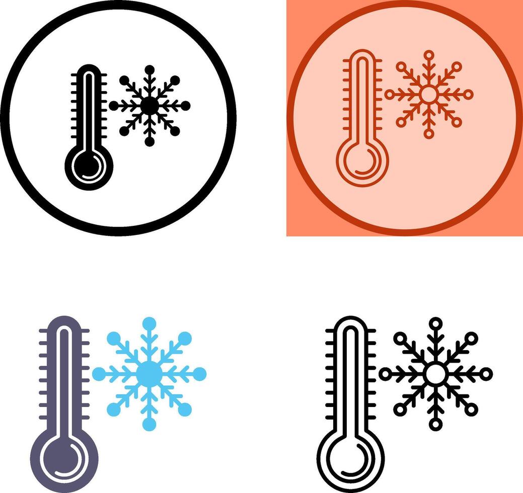 conception d'icône froide vecteur