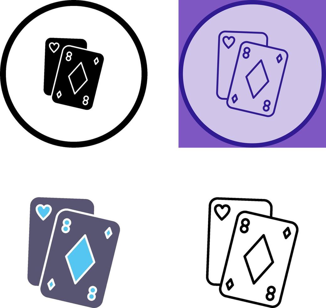 poker icône conception vecteur