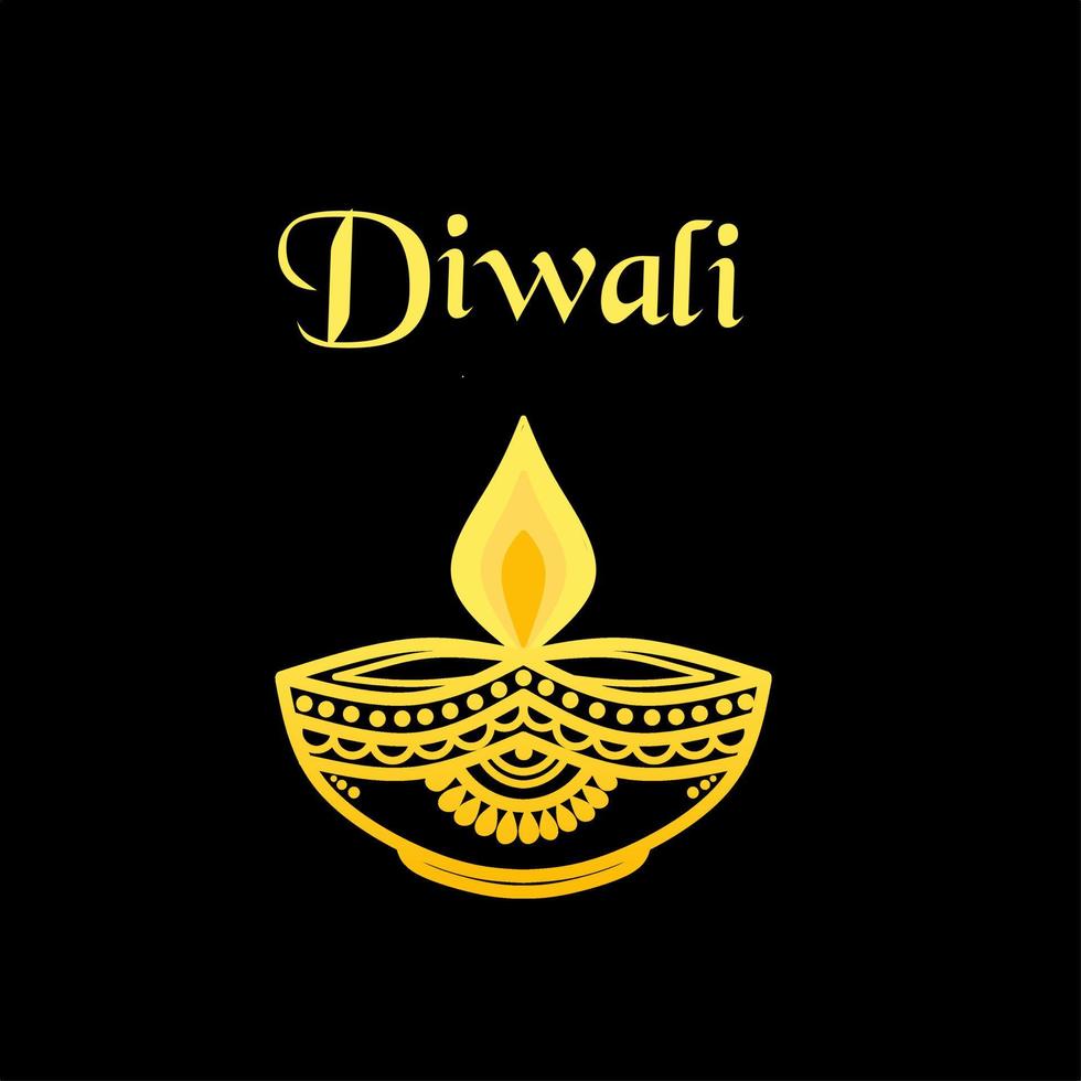 dawali, arrière-plan de conception d'illustration de festival, bougies de festival, bougies de mandala et lampes à incandescence au milieu. fêtes et célébrations indiennes vecteur