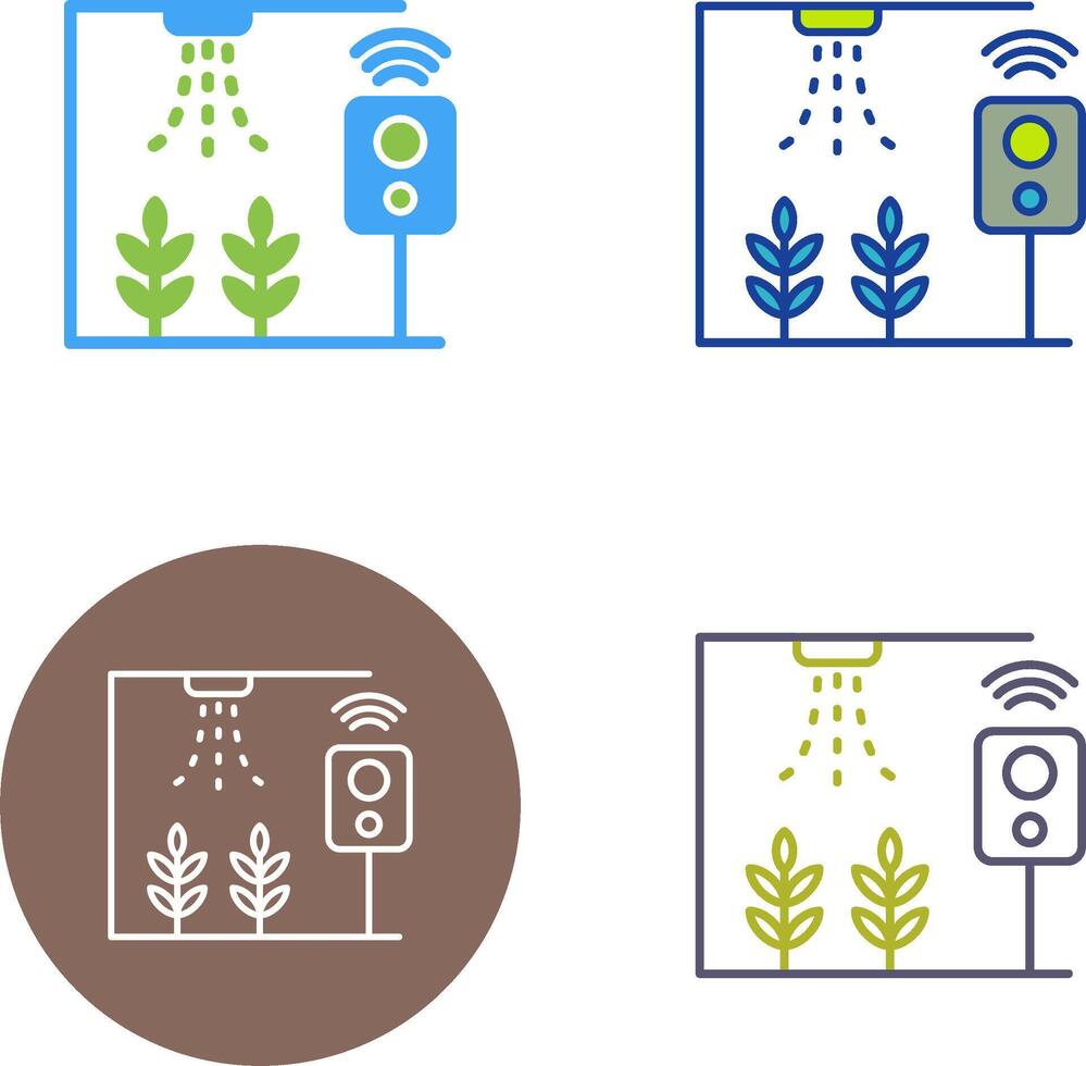 intelligent ferme icône conception vecteur