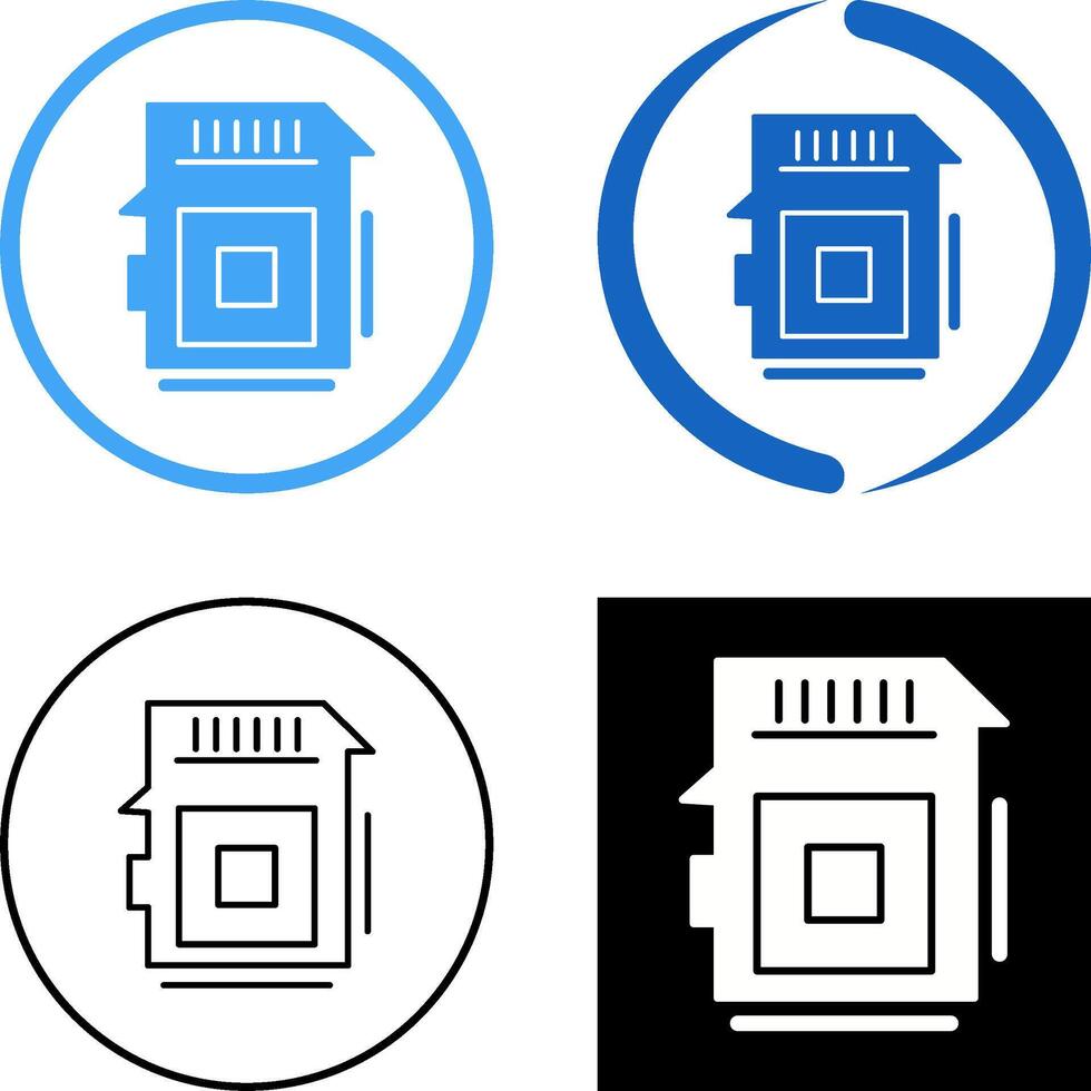 conception d'icône de carte sd vecteur