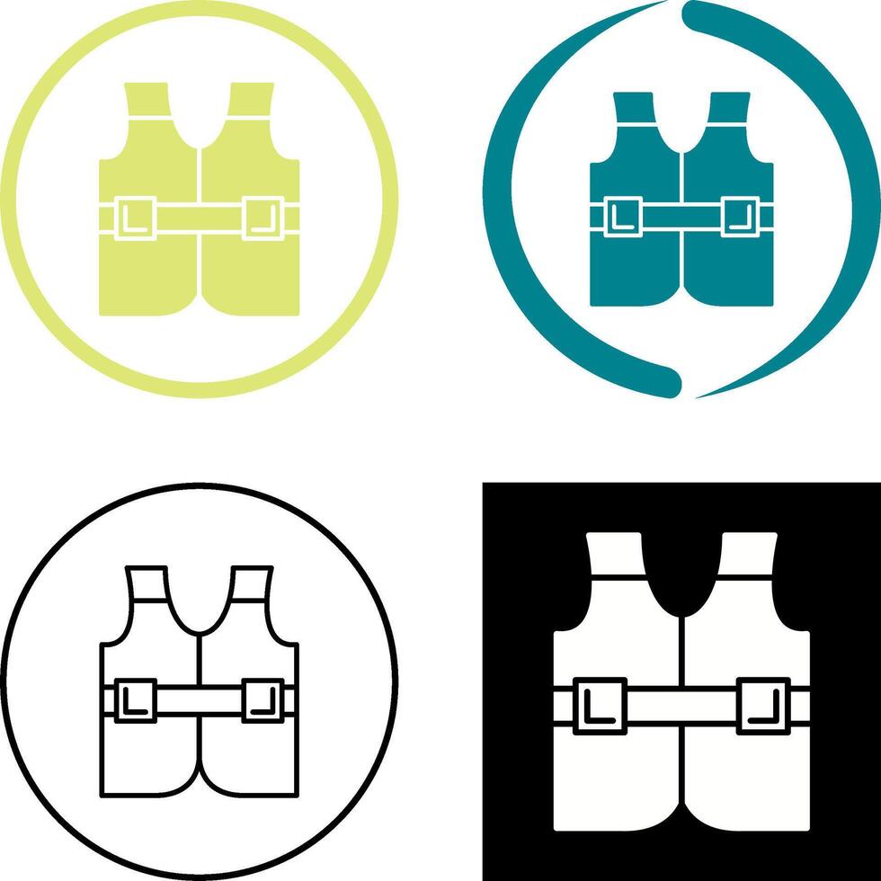 conception d'icône de gilet de sauvetage vecteur