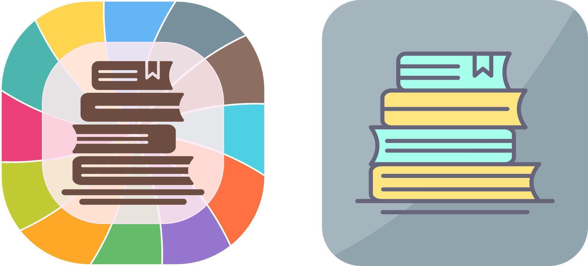 conception d'icône de livres vecteur