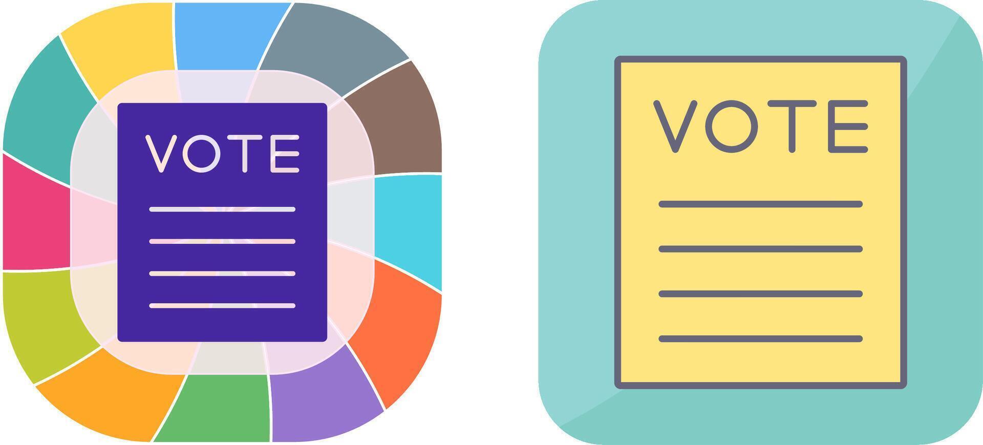 conception d'icône de vote vecteur