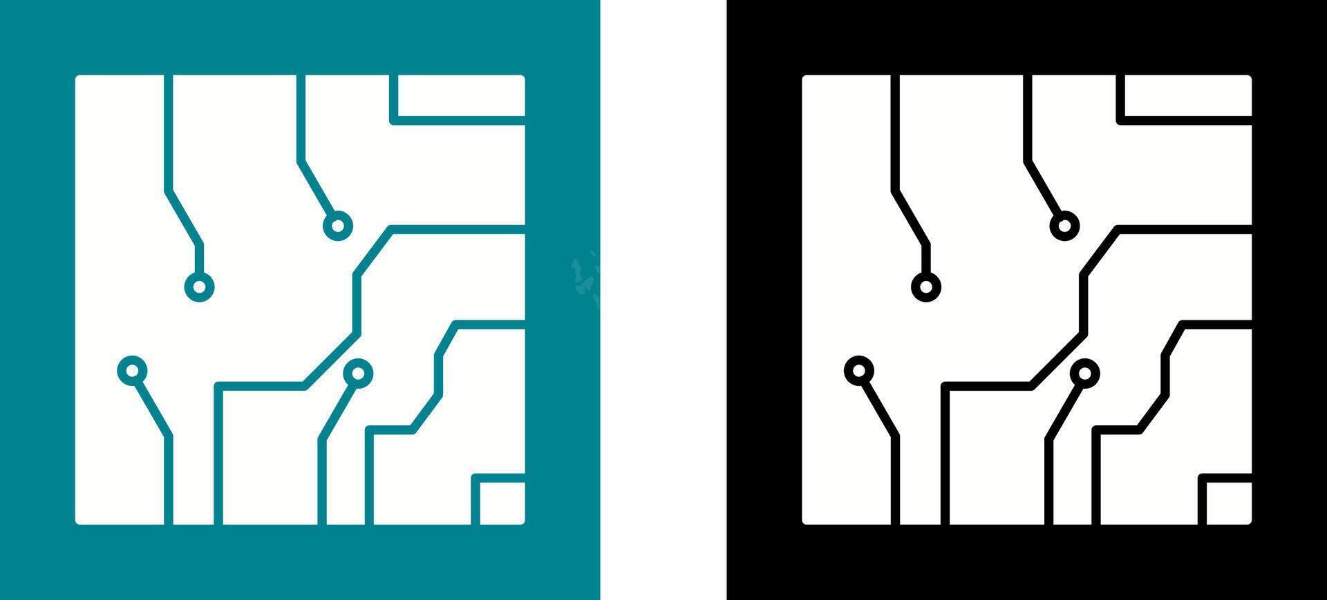 électrique circuit icône conception vecteur