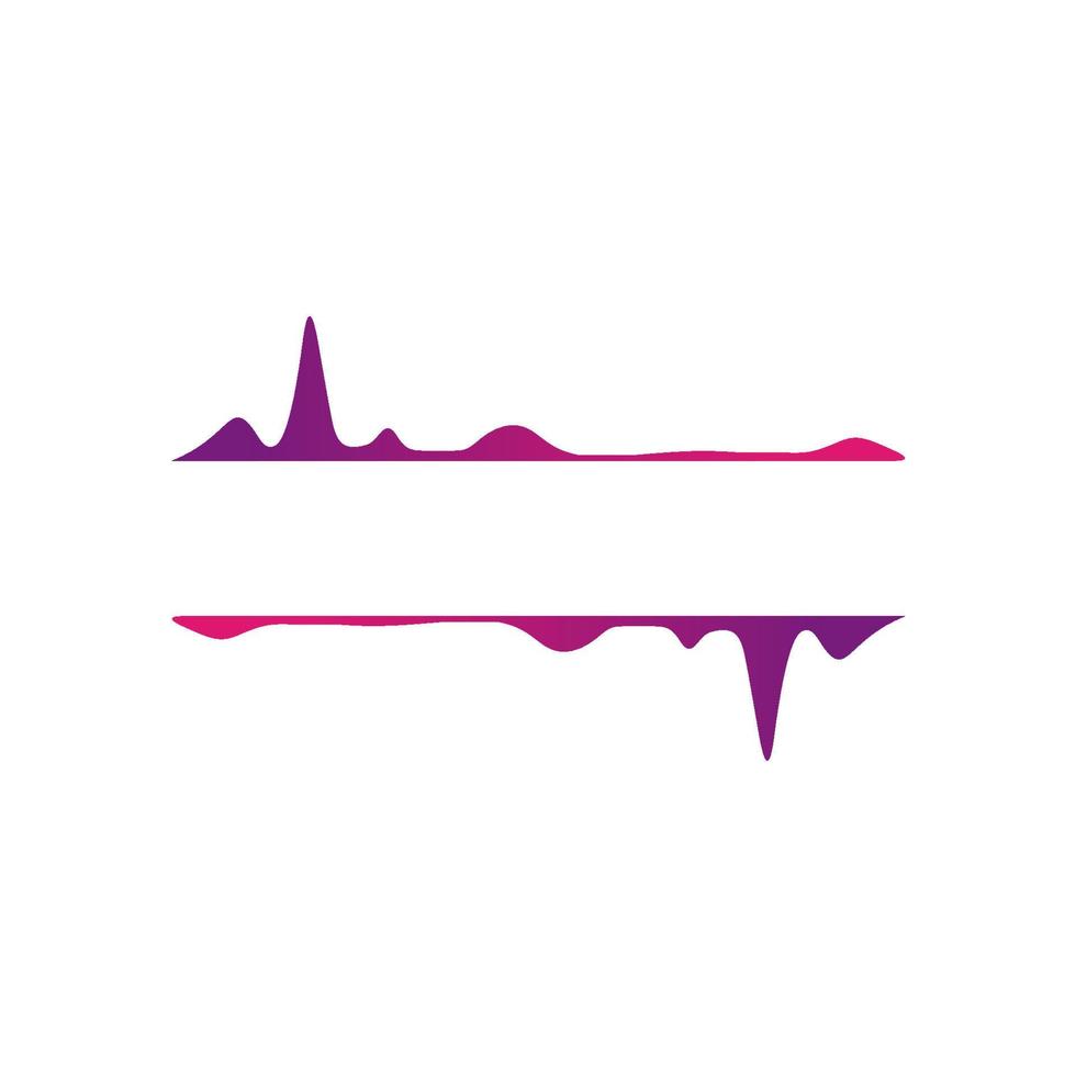 inspirations de logo de musique d'impulsion. fond d'impulsion violet vecteur