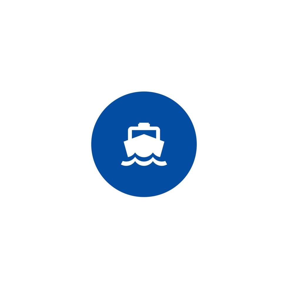 inspiration du logo du navire explorer la mer vecteur