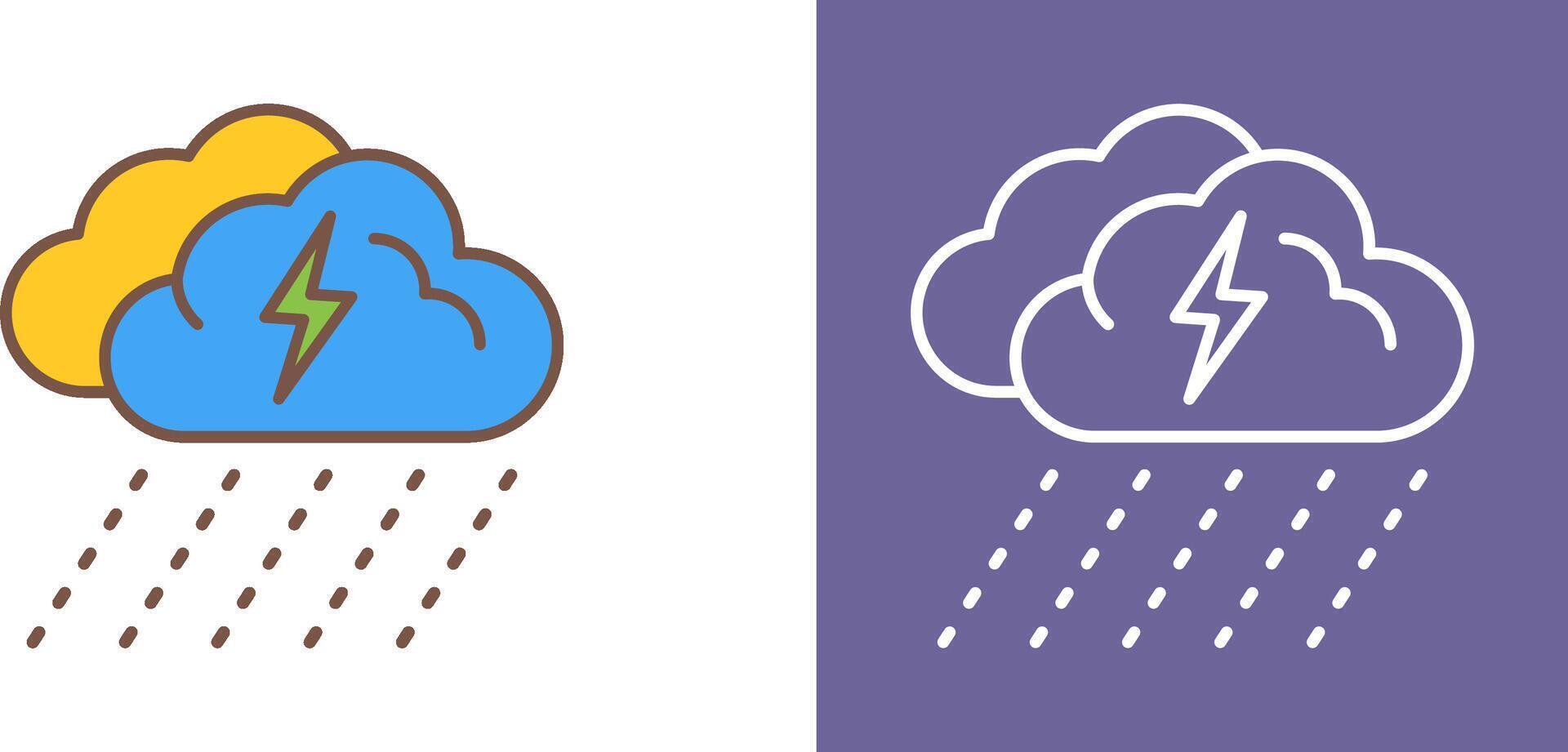 conception d'icône de jour de pluie vecteur