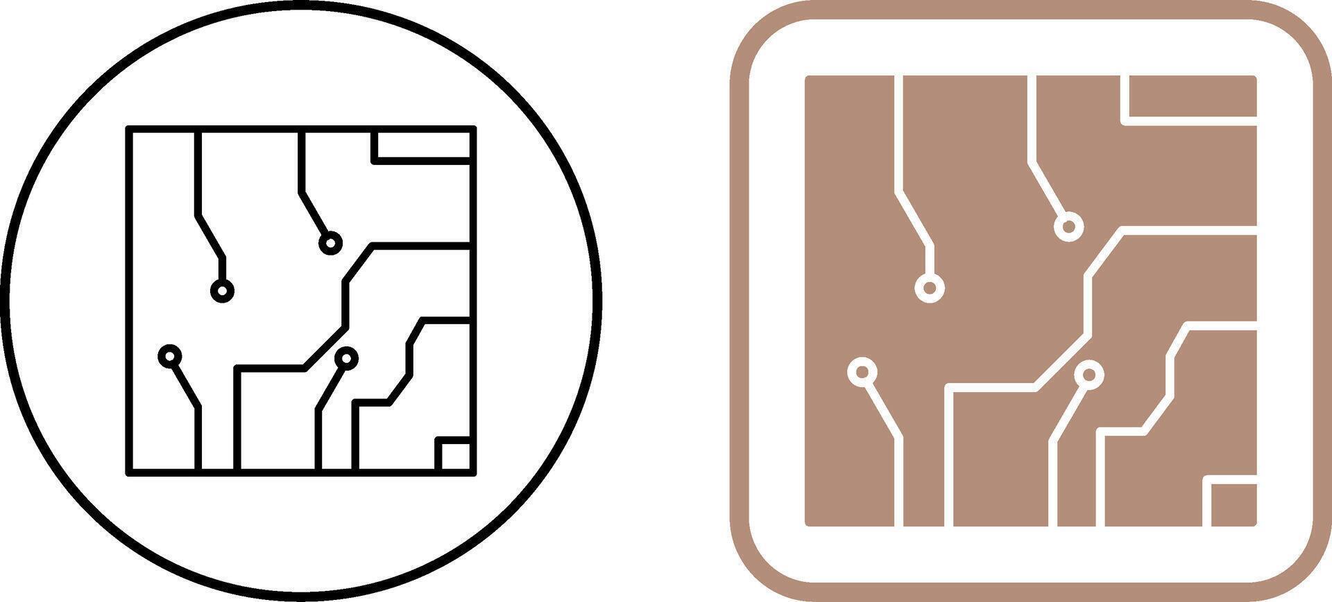 électrique circuit icône conception vecteur