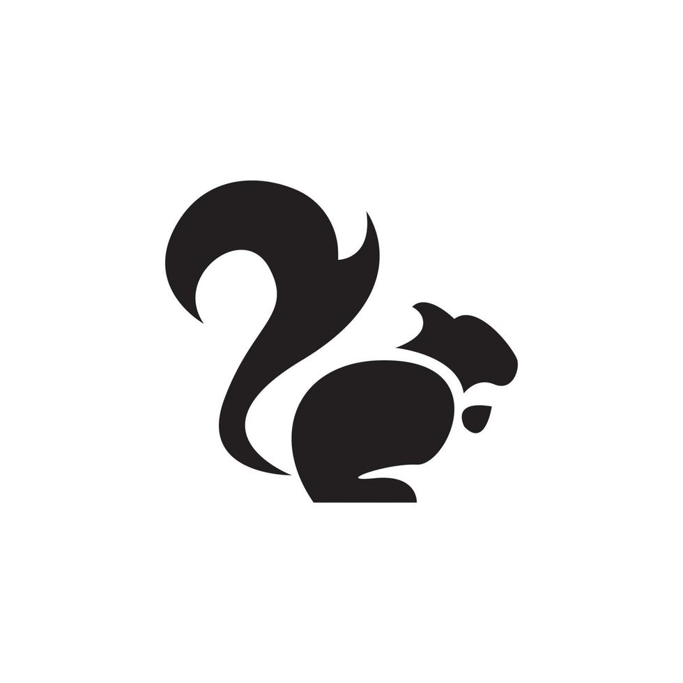 icône d'écureuil et illustration vectorielle de symbole vecteur