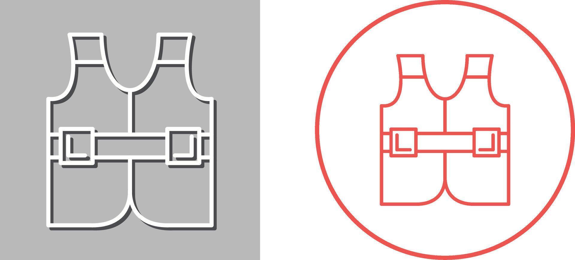 conception d'icône de gilet de sauvetage vecteur