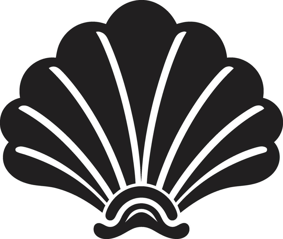 côtier élégant dévoilé logo conception fruits de mer sérénade illuminé iconique emblème icône vecteur