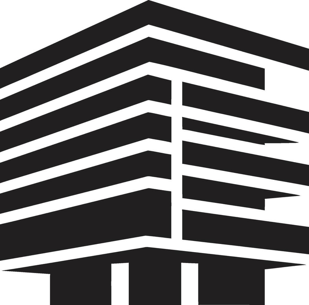 marque de gratte-ciel précision bâtiment logo artisanat urbain dynamique bâtiment symbole vecteur
