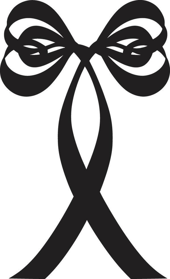 intemporel ruban ornements noir emblème complexe ruban éléments décoratif noir vecteur