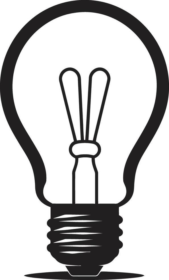 noir ampoule une balise de moderniste éclat noir ampoule ographie vecteur