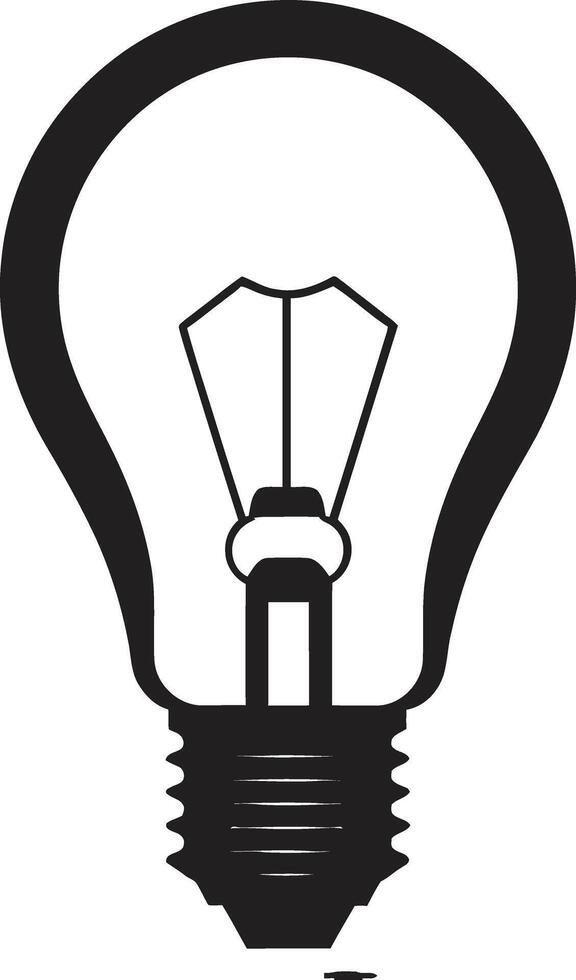 le art de éclairage noir ampoule symbolisation visuel éclat noir ampoule vecteur
