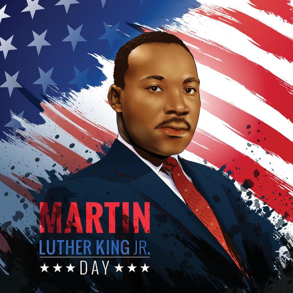 concept de jour martin luther king vecteur