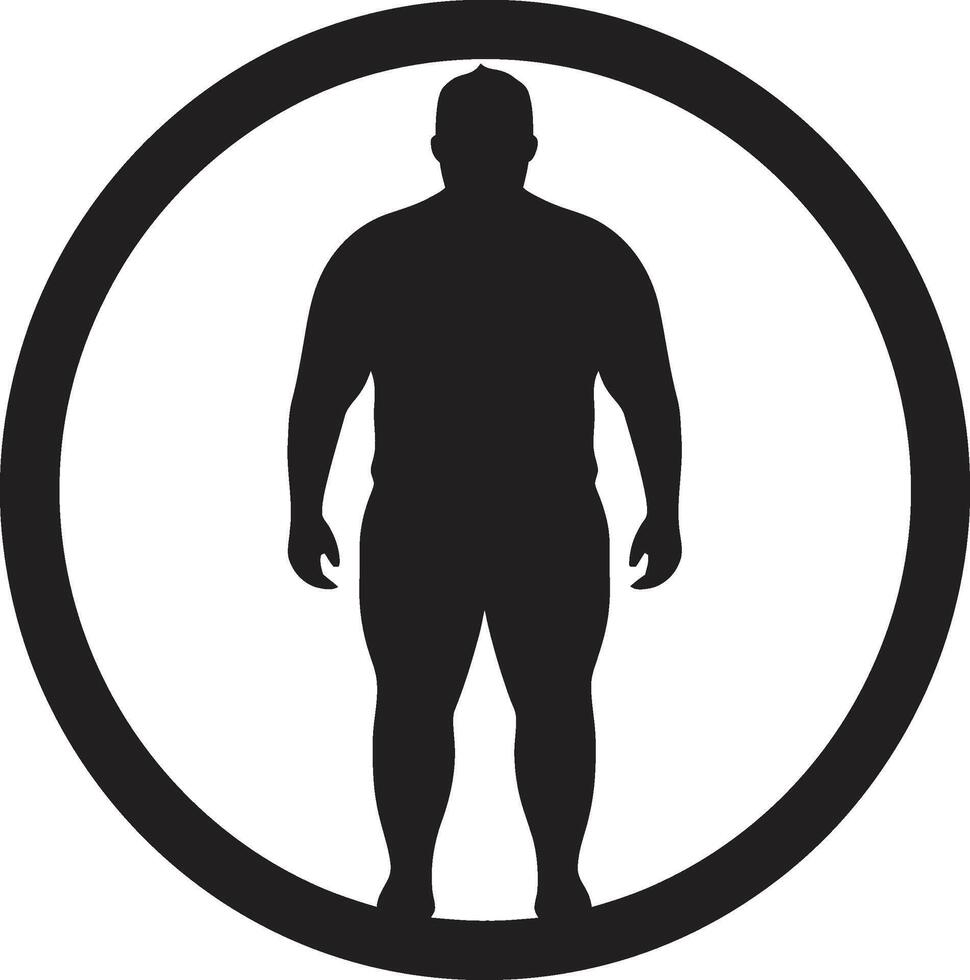 remodeler réalité noir emblème défendre anti obésité mouvement habilité évolution une 90 mot Humain pour obésité conscience vecteur