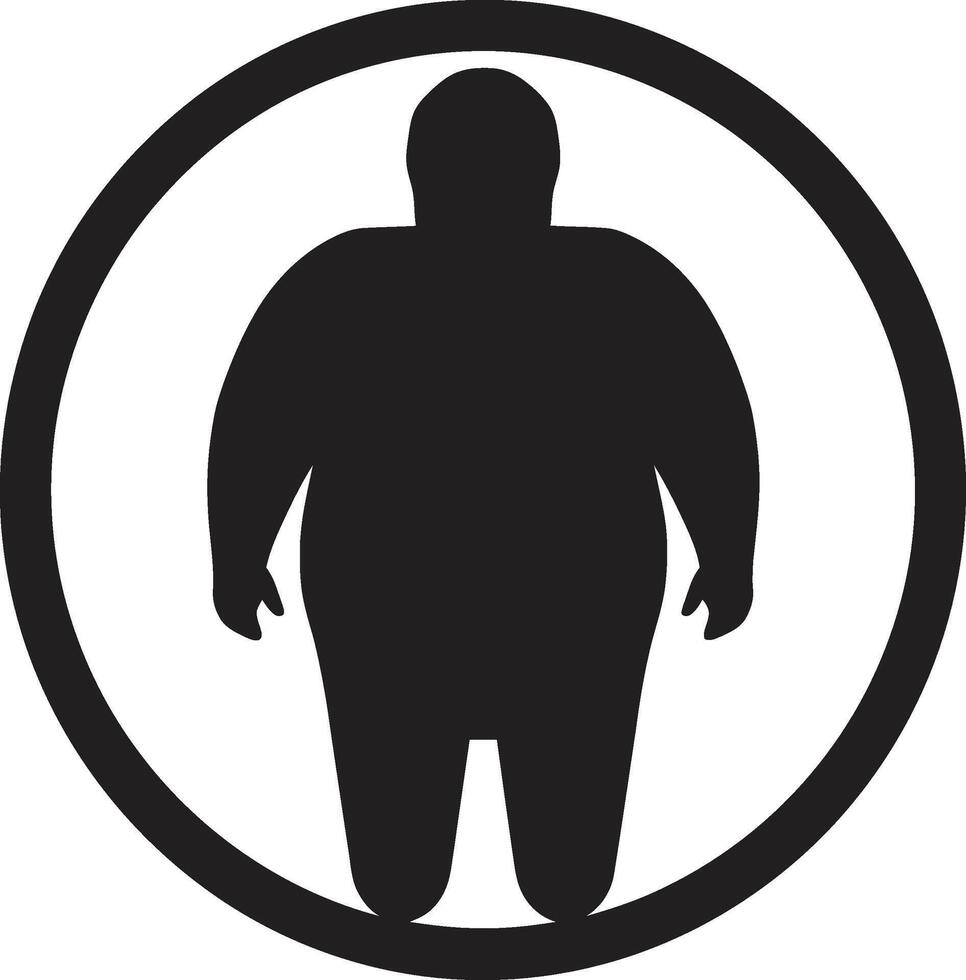 révolutionnaire résistance une 90 mot emblème pour Humain obésité transformation élégance dans effort noir ic défendre anti obésité les mesures vecteur