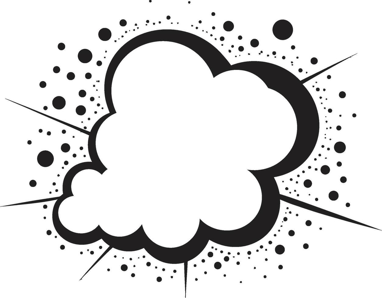 bande dessinée convo audacieux noir bulle dans expressif échange pop Art bande dessinée discours nuage vecteur