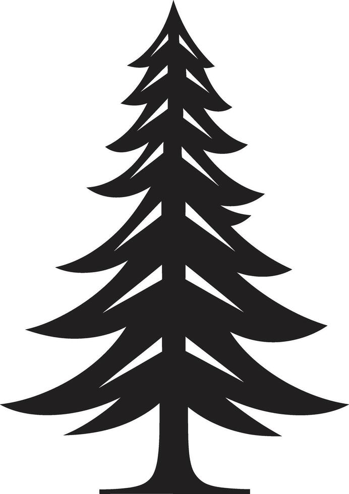 emmêlé dans clinquant des arbres éléments pour de fête vacances décor Noix de muscade pimenter épicéas Noël arbre s dans confortable style vecteur