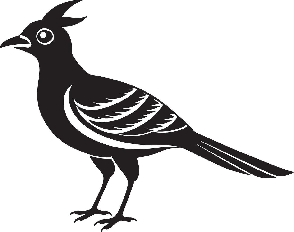 faisan oiseau silhouette isolé sur blanc Contexte. illustration. vecteur