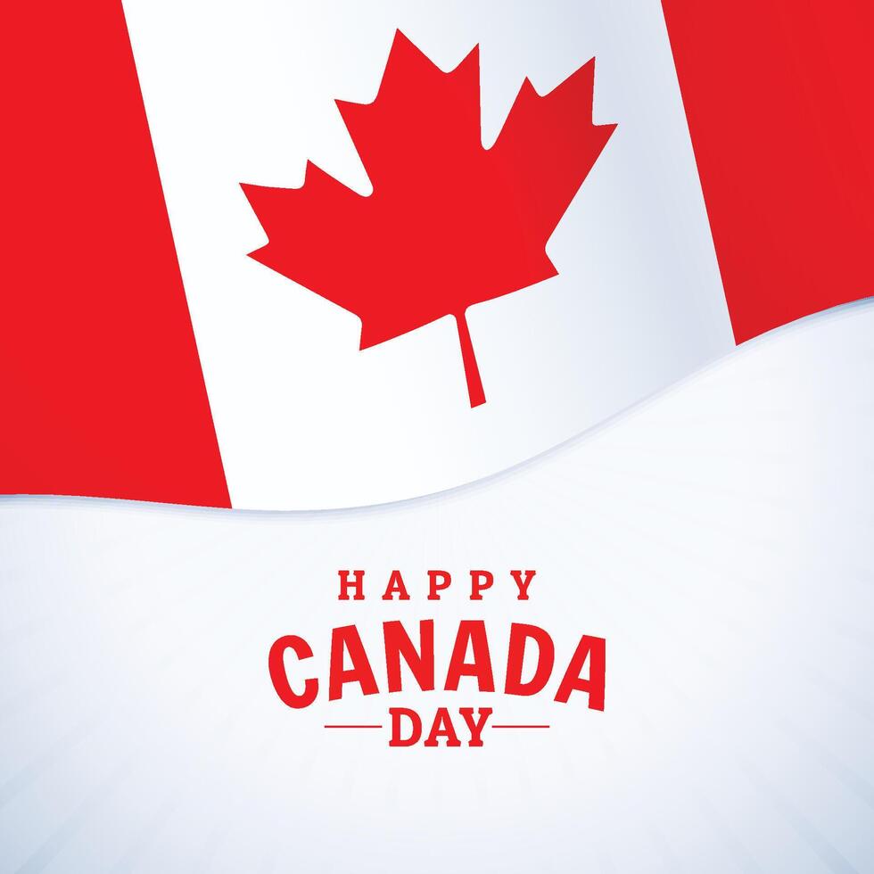 nationale vacances content Canada journée salutation vecteur