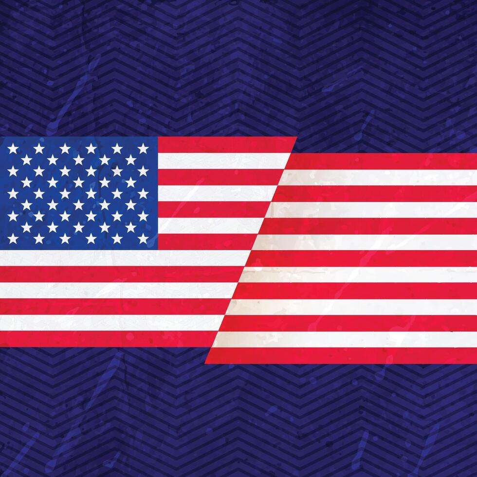 drapeau des États-Unis d'Amérique vecteur