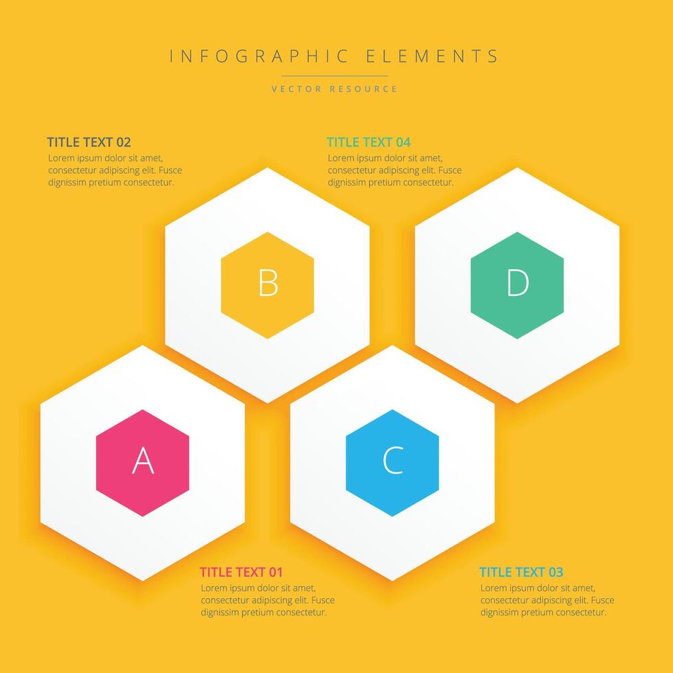 abstrait moderne pas option coloré infographie conception bannière vecteur