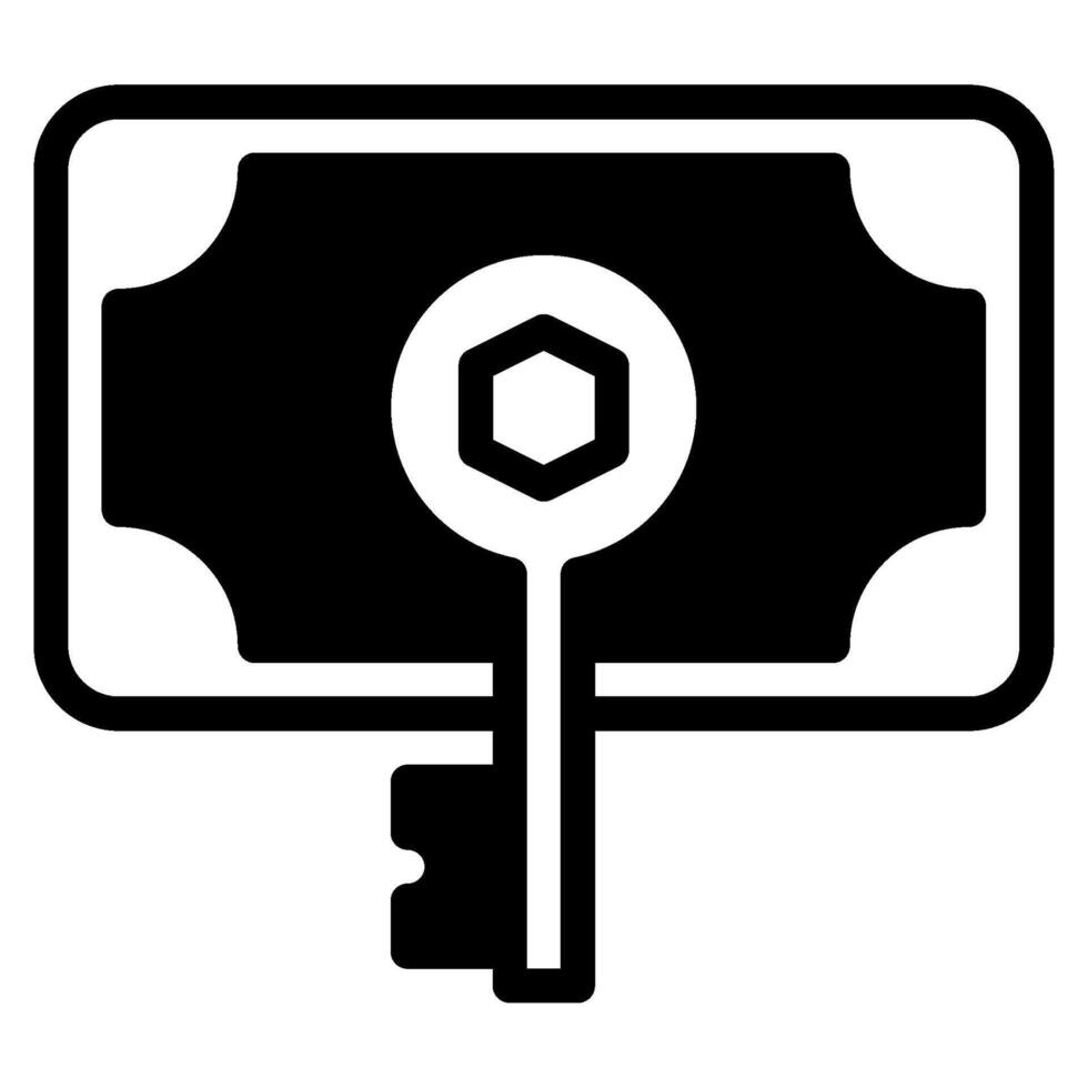 crypto clé icône pour la toile, application, infographie, etc vecteur