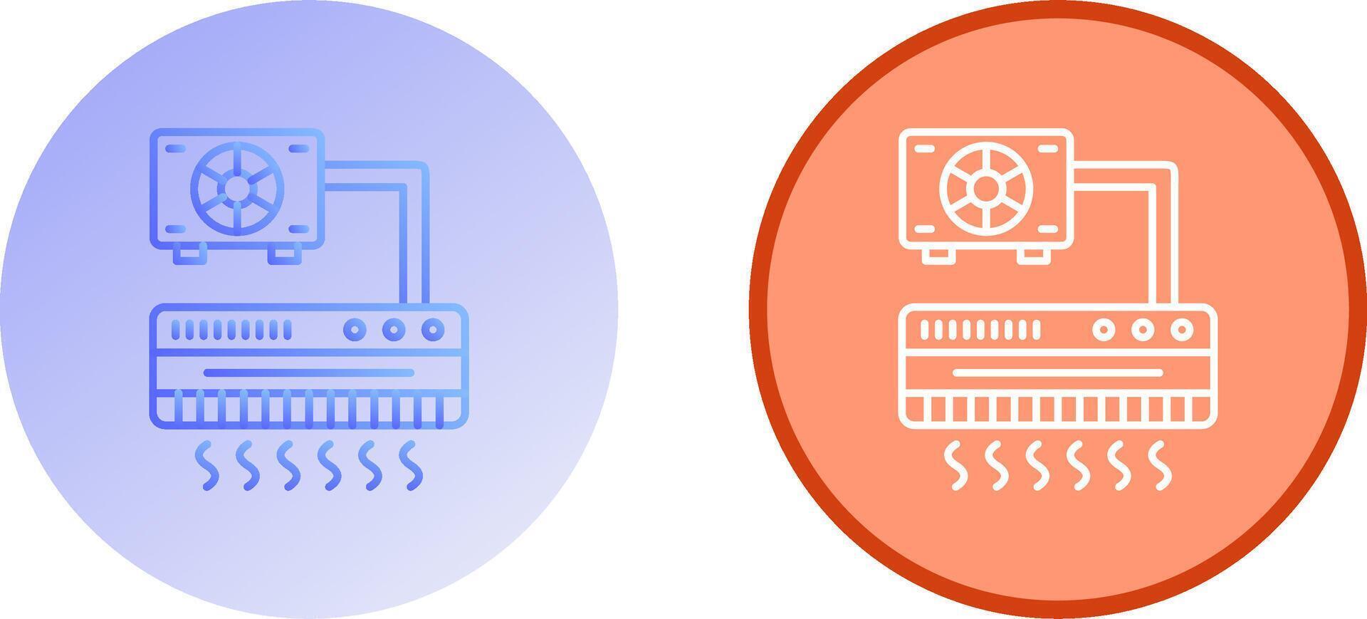 conception d'icône de climatiseur vecteur