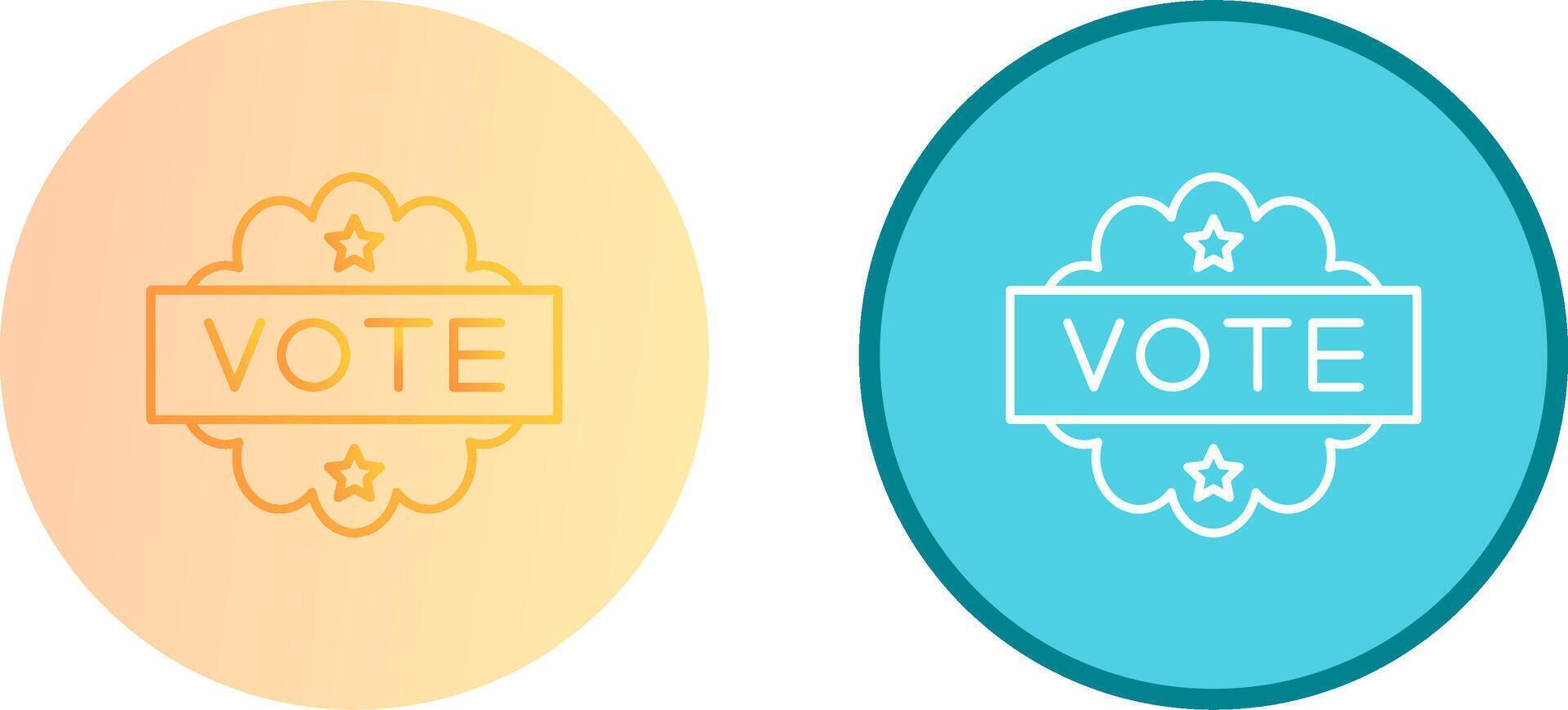 conception d'icône de vote vecteur