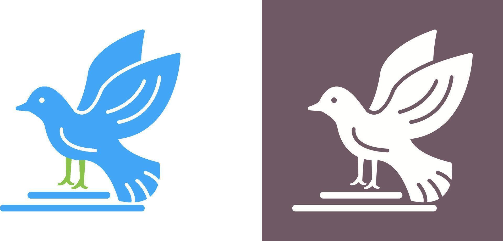 conception d'icône d'oiseau vecteur